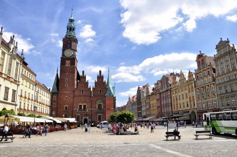 rynek miasta wrocław